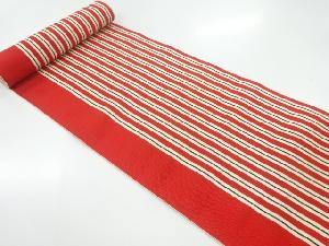 アンティーク　本場筑前博多縞模様織出し帯地反物